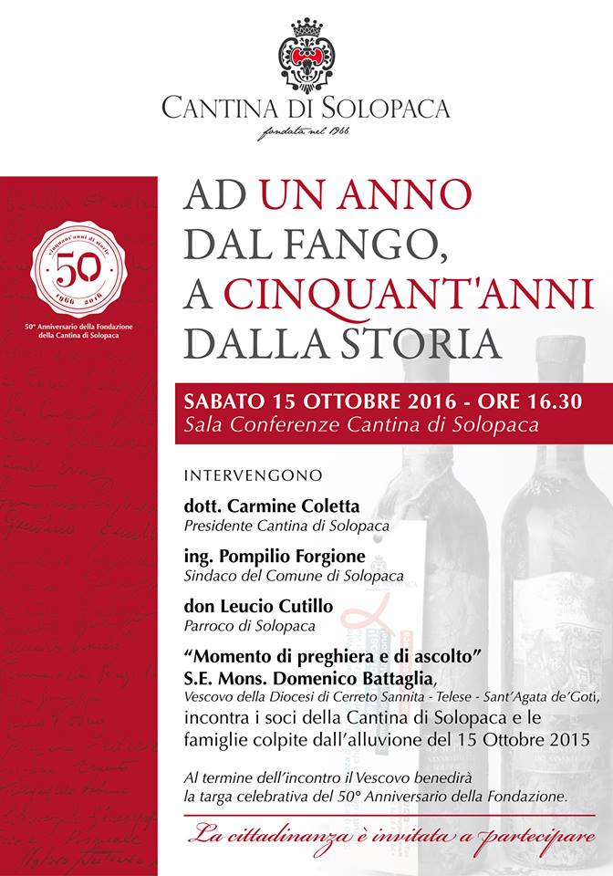 Iniziativa alluvione Cantina Sociale Solopaca